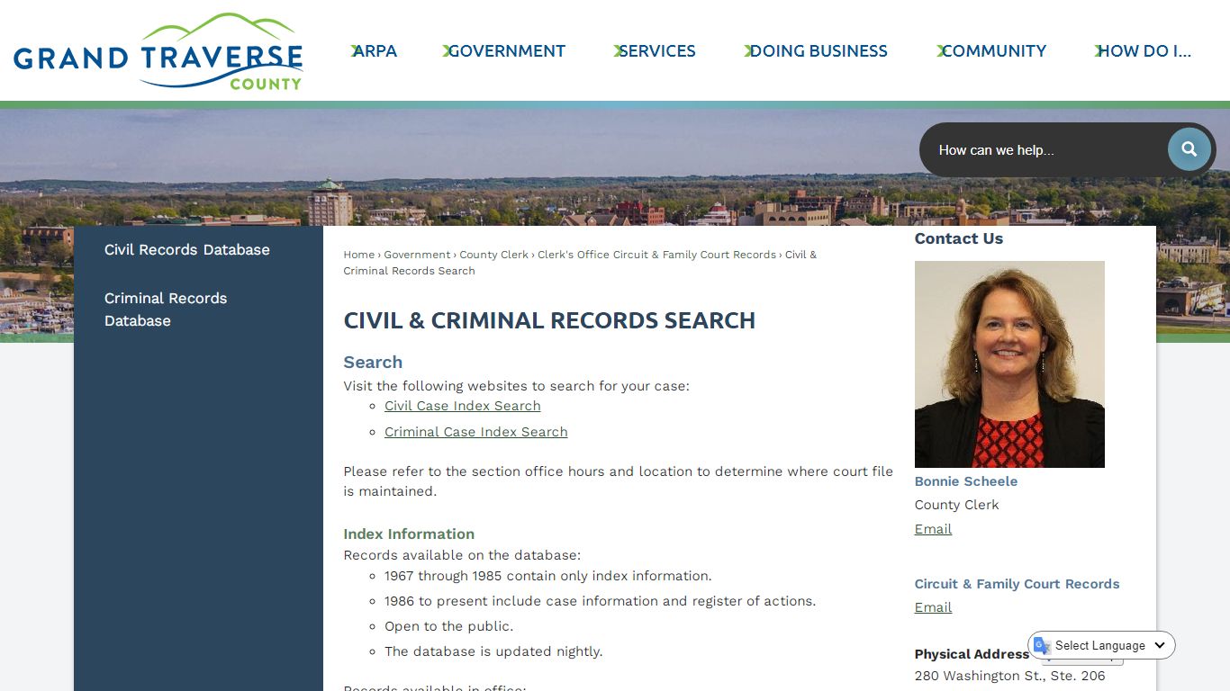 Civil & Criminal Records Search | Grand Traverse County, MI